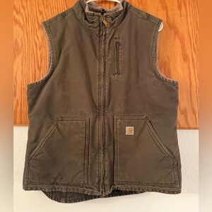 Carhartt Tan Sherpa-Lined Vest